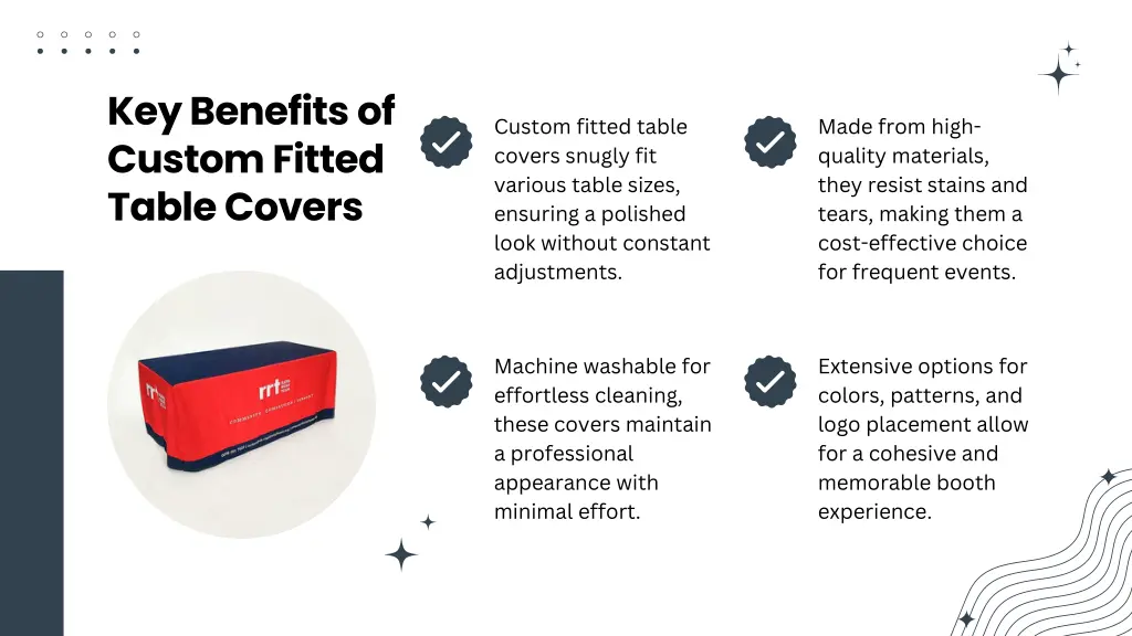 key benefits of custom fitted table covers