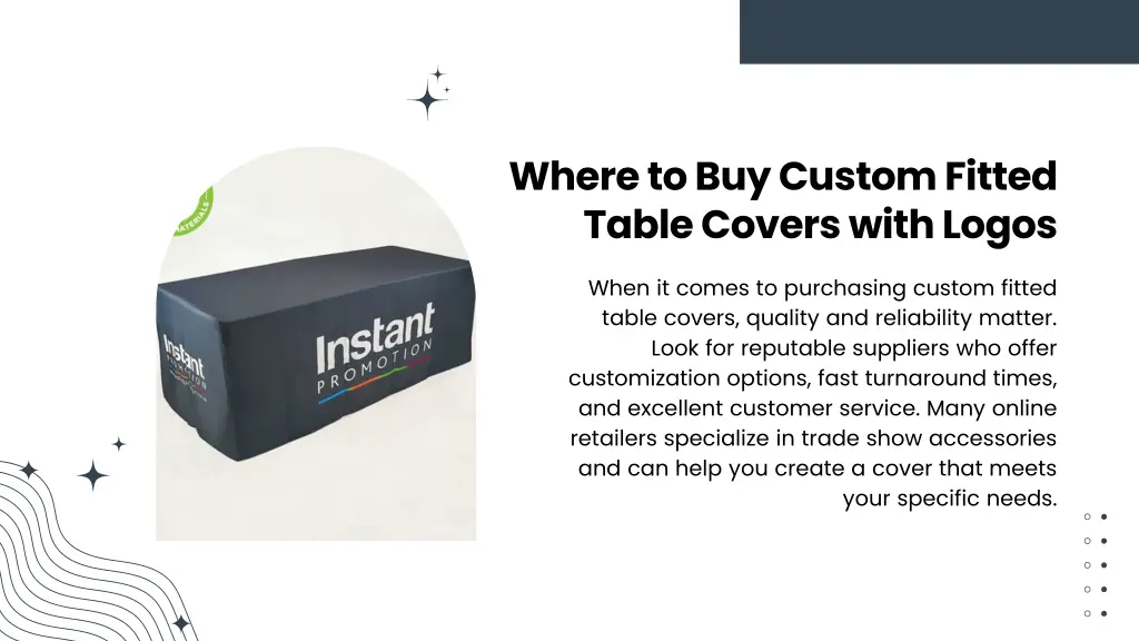 where to buy custom fitted table covers with logos