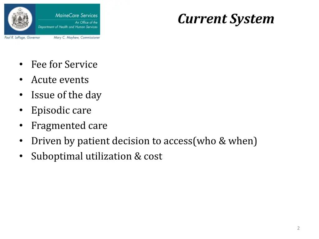 current system