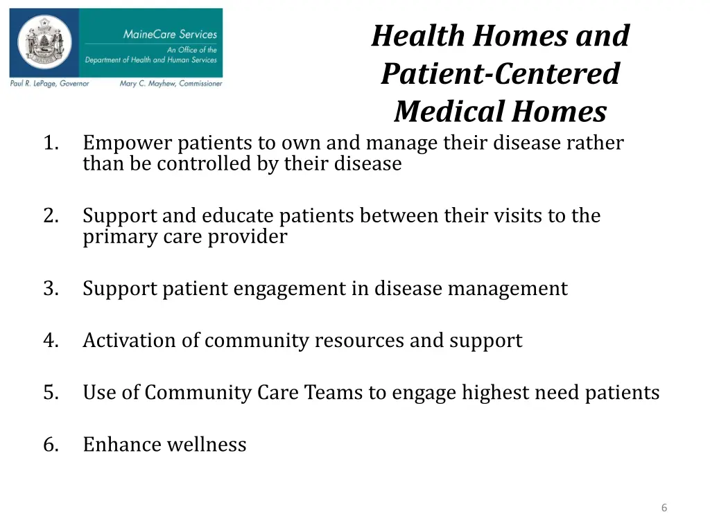 health homes and patient centered medical homes