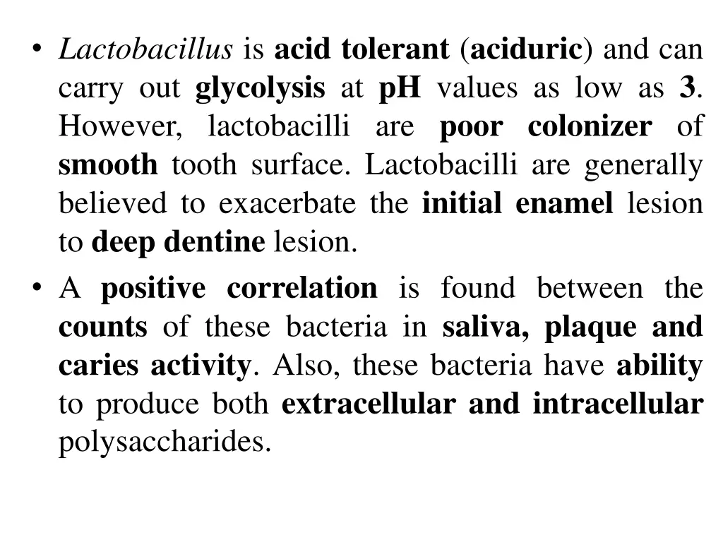lactobacillus is acid tolerant aciduric