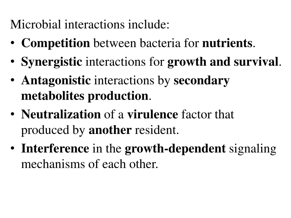 microbial interactions include competition