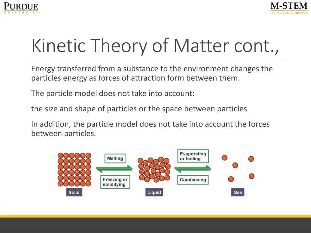 kinetic theory of matter cont 1
