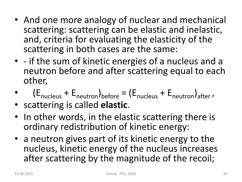 and one more analogy of nuclear and mechanical