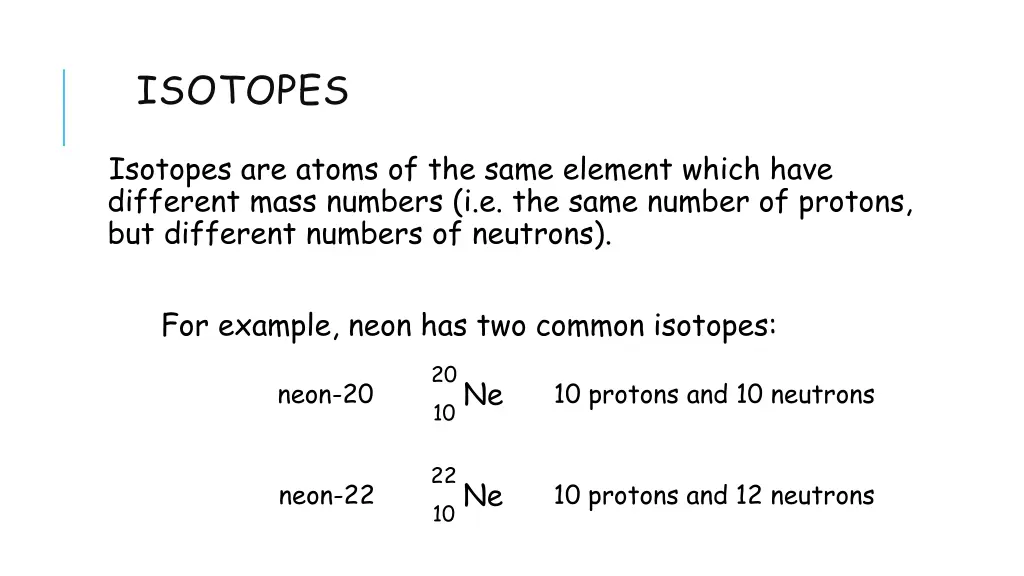 isotopes