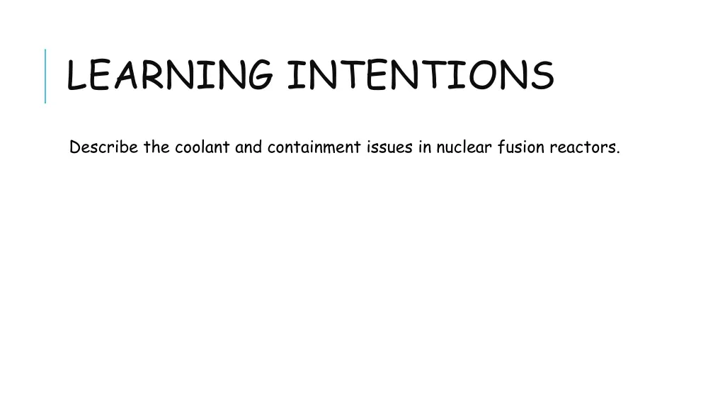 learning intentions 2