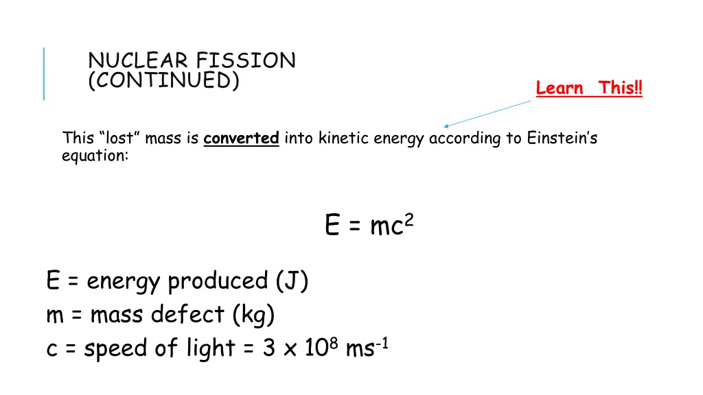 nuclear fission continued 1