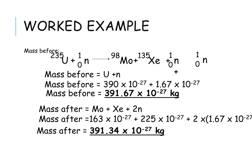 worked example
