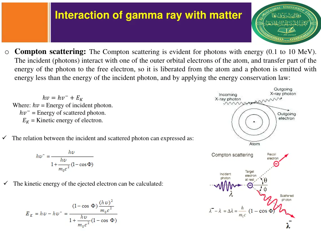 interaction of gamma ray with matter 1