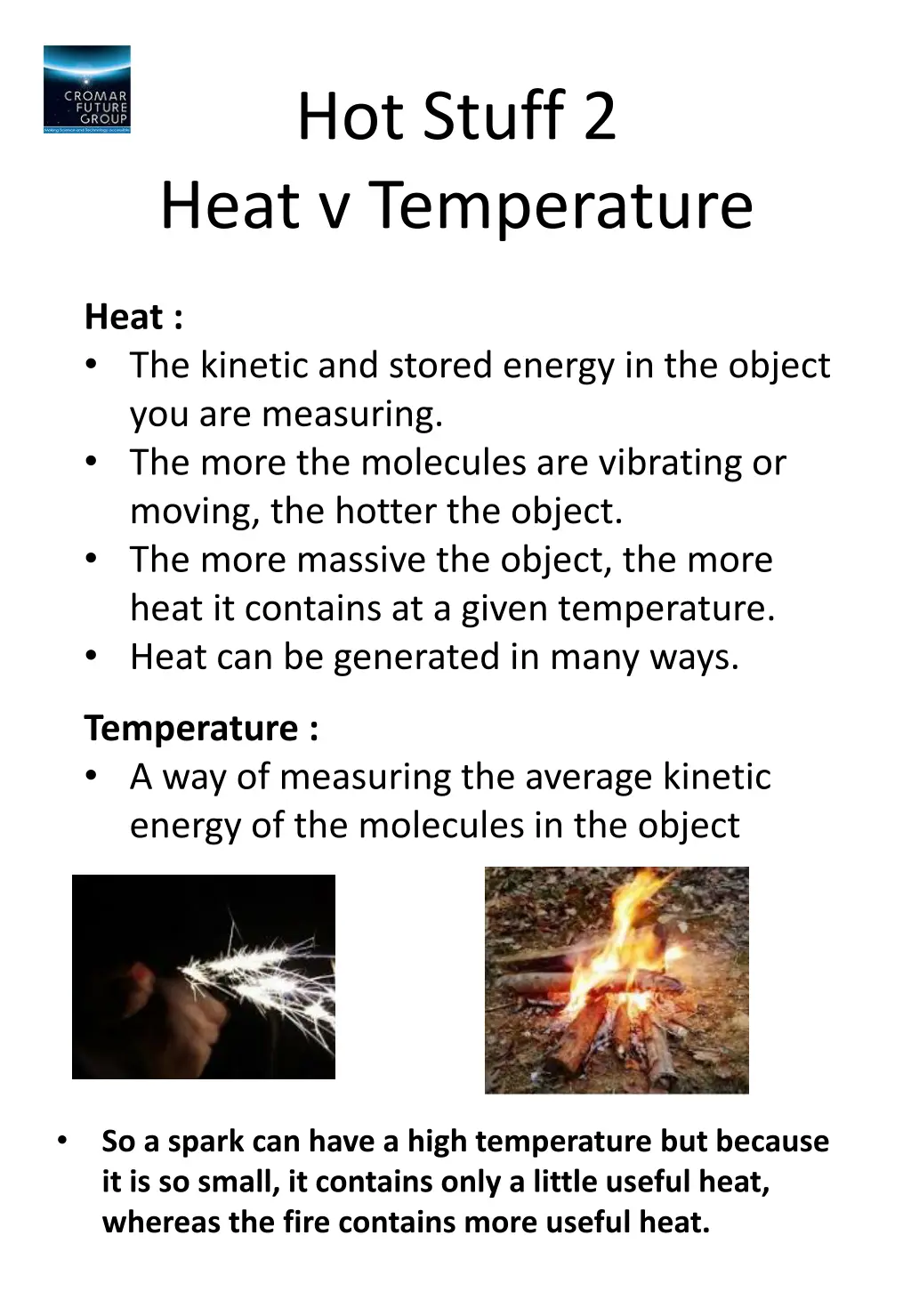 hot stuff 2 heat v temperature