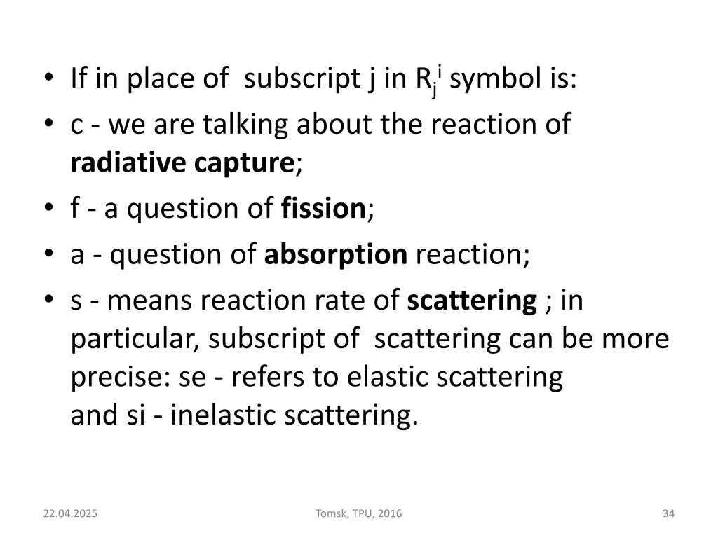 if in place of subscript j in r j i symbol