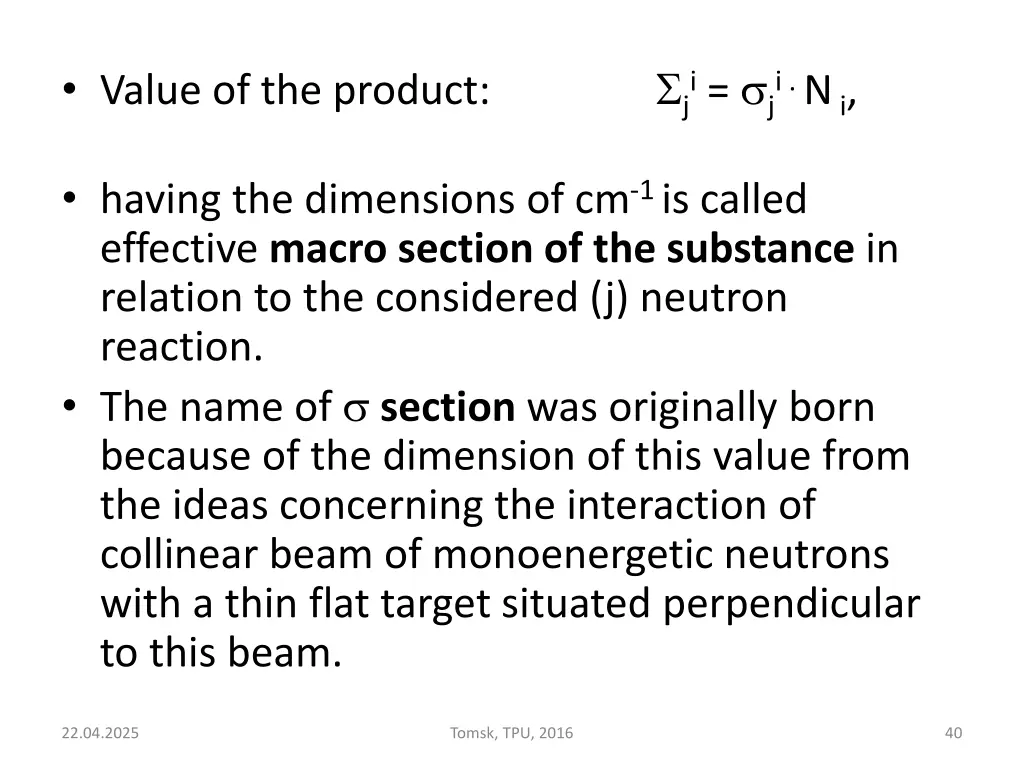 value of the product ji ji n i