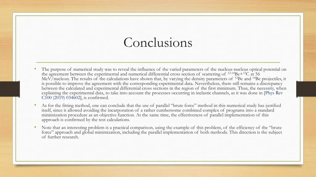 conclusions