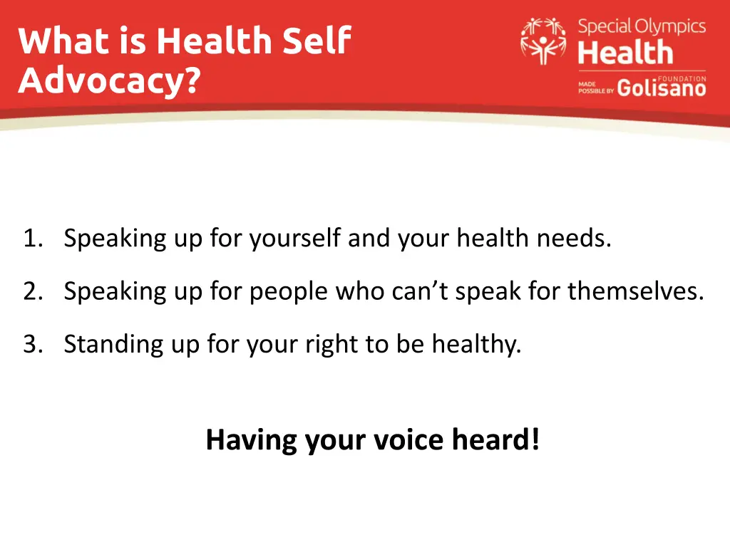 what is health self advocacy