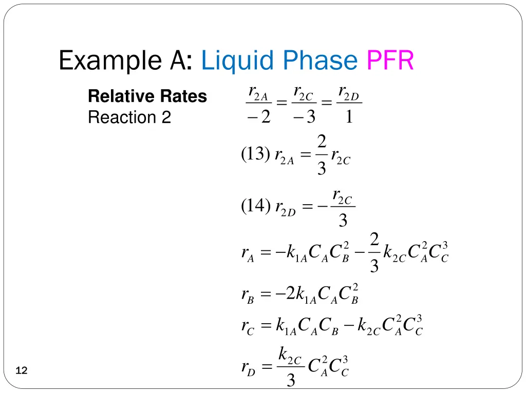 example a liquid phase pfr 2
