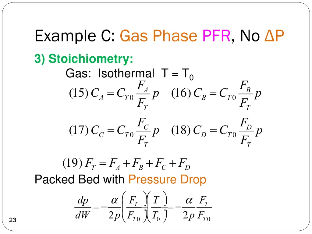 example c gas phase pfr no p 2