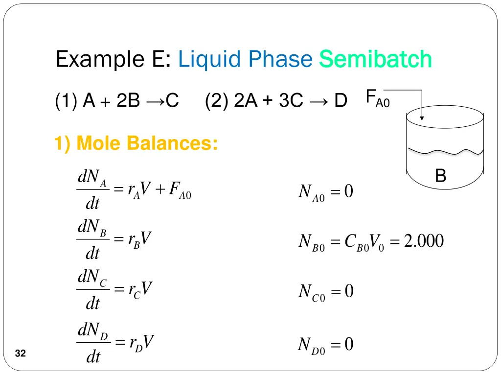example e liquid phase semibatch 2