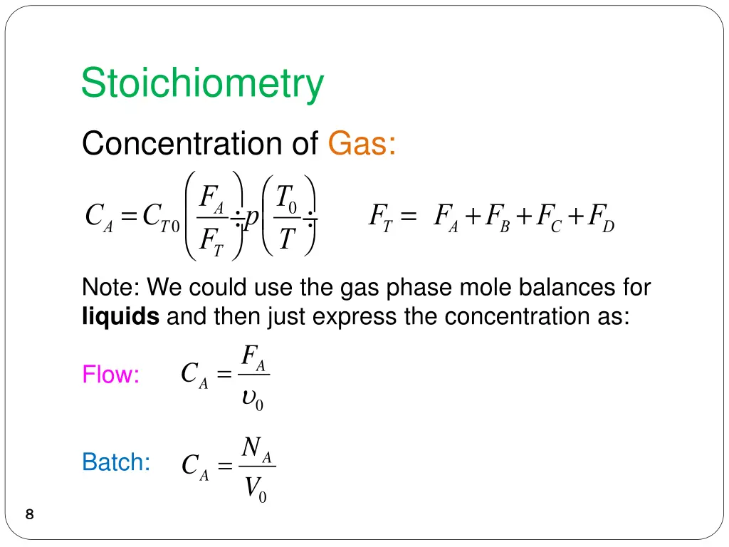stoichiometry