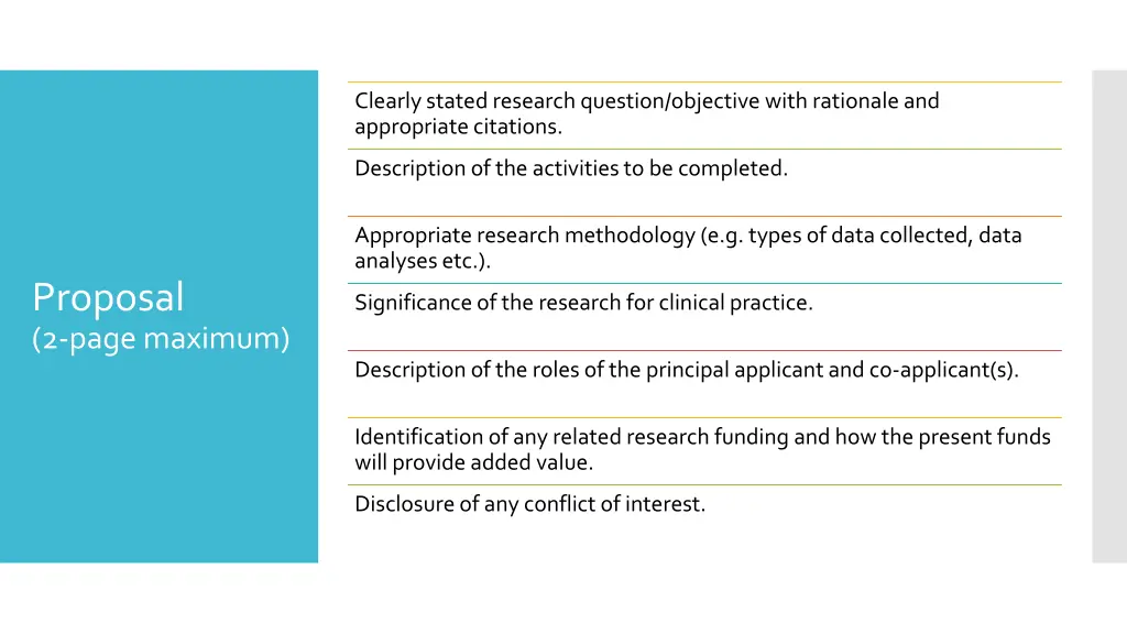 clearly stated research question objective with
