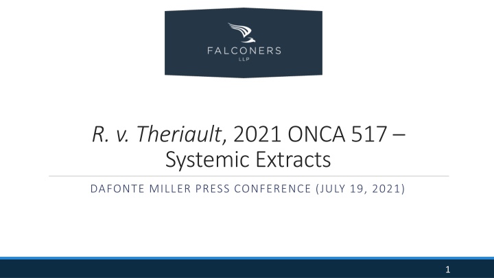 r v theriault 2021 onca 517 systemic extracts