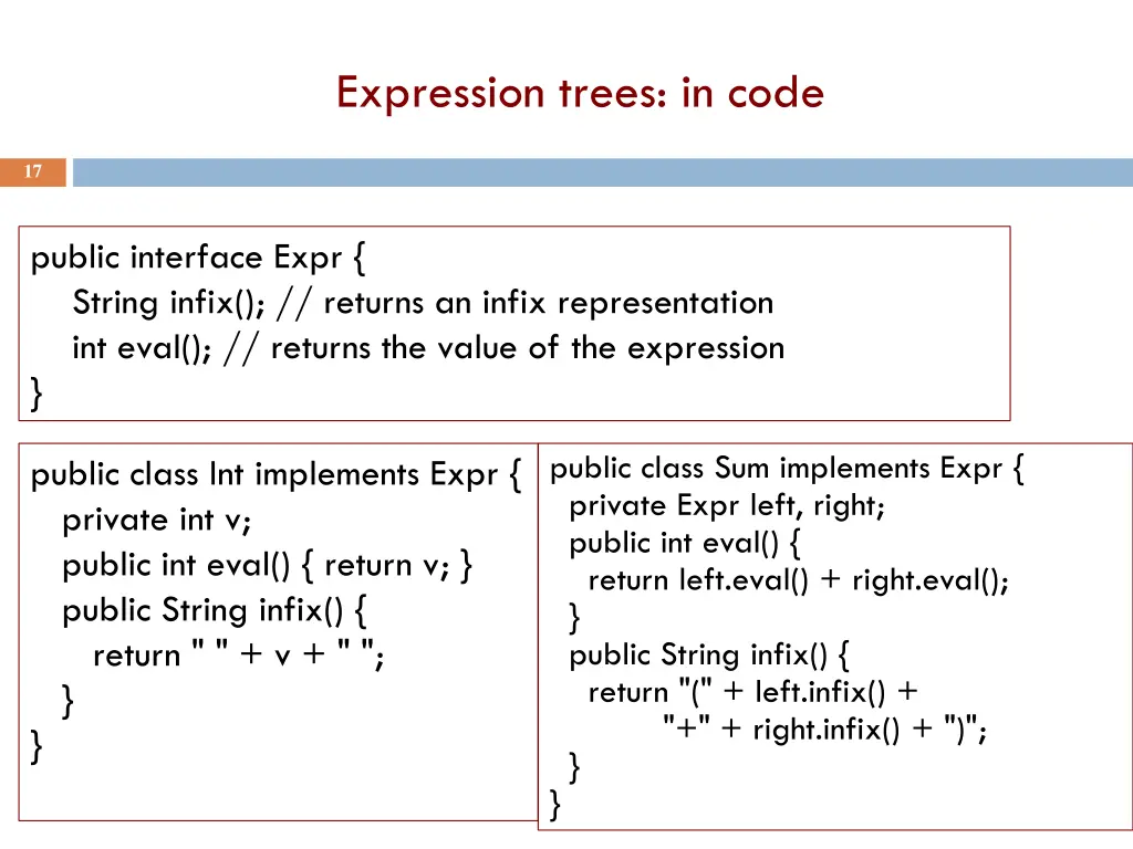 expression trees in code