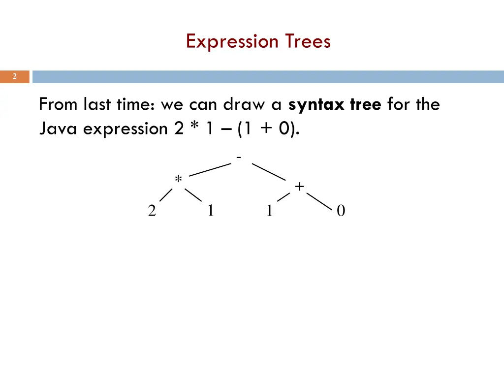 expression trees