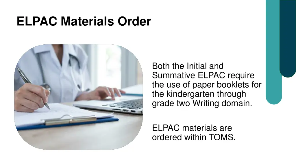 elpac materials order