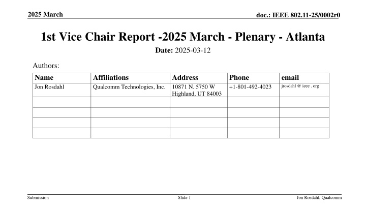 2025 march