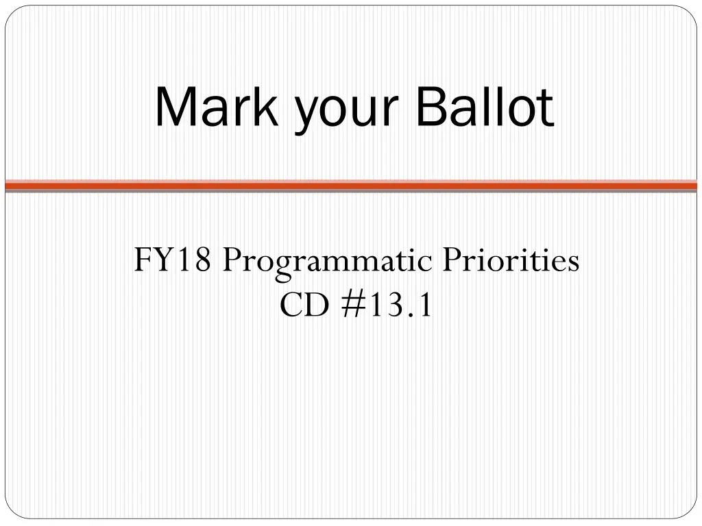 mark your ballot