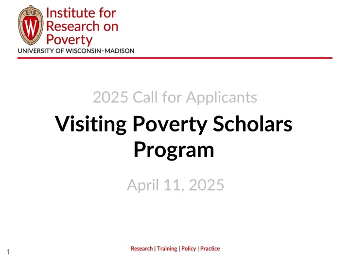 2025 call for applicants