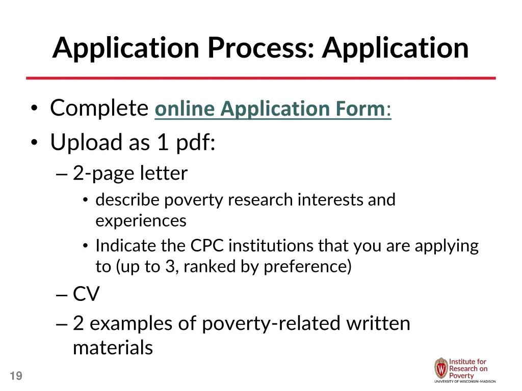 application process application