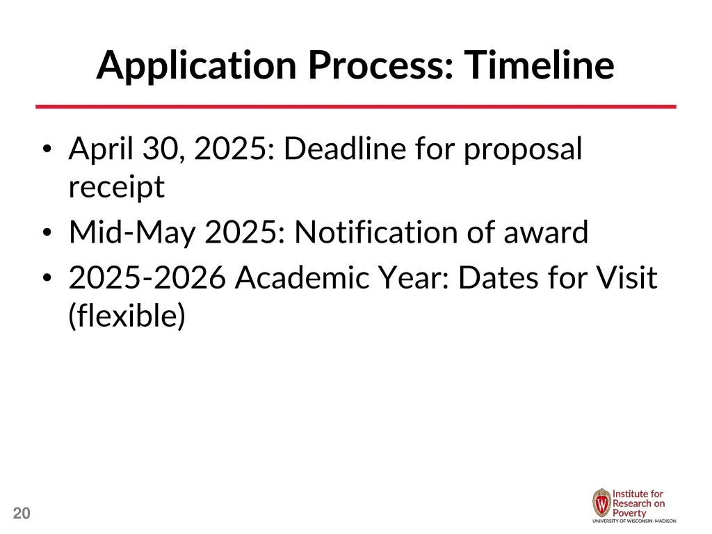 application process timeline