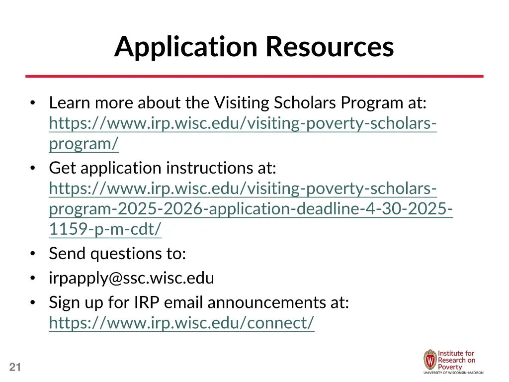 application resources