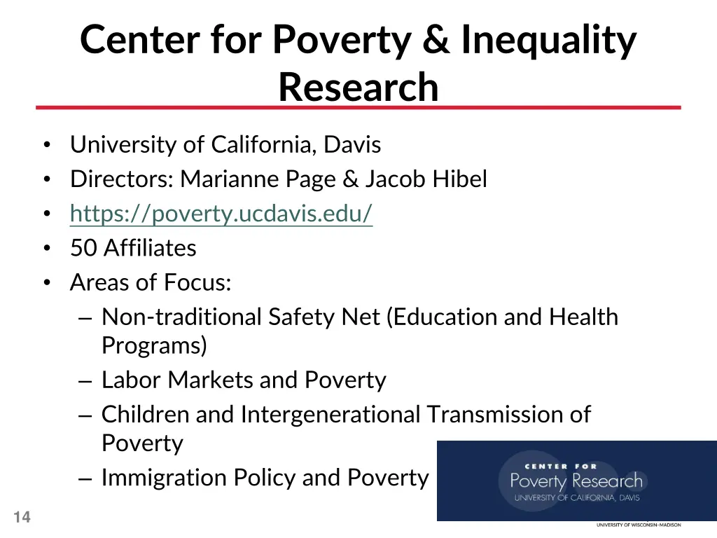 center for poverty inequality research