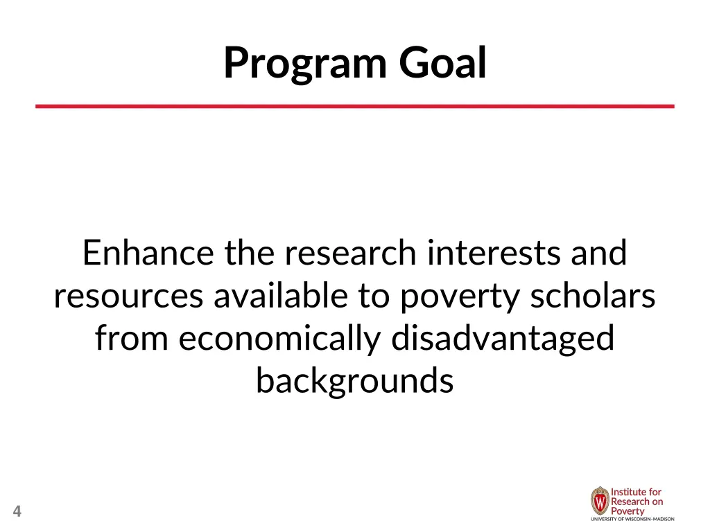 program goal