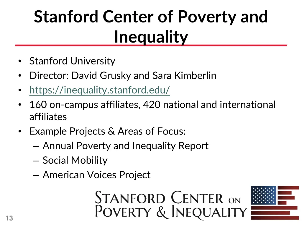 stanford center of poverty and inequality
