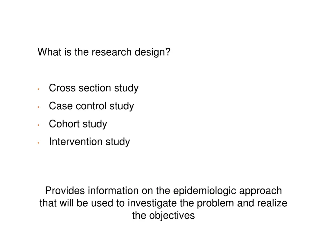 what is the research design