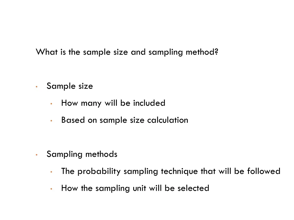 what is the sample size and sampling method