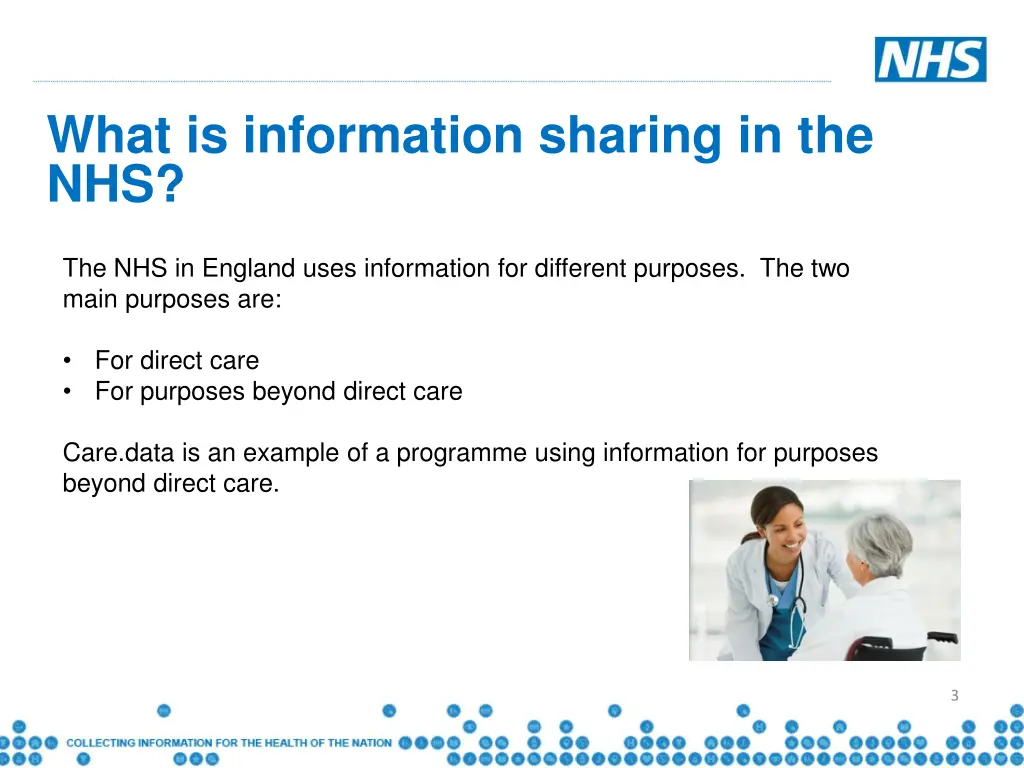 what is information sharing in the nhs
