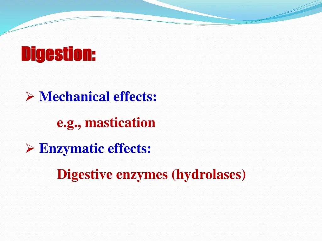 digestion digestion