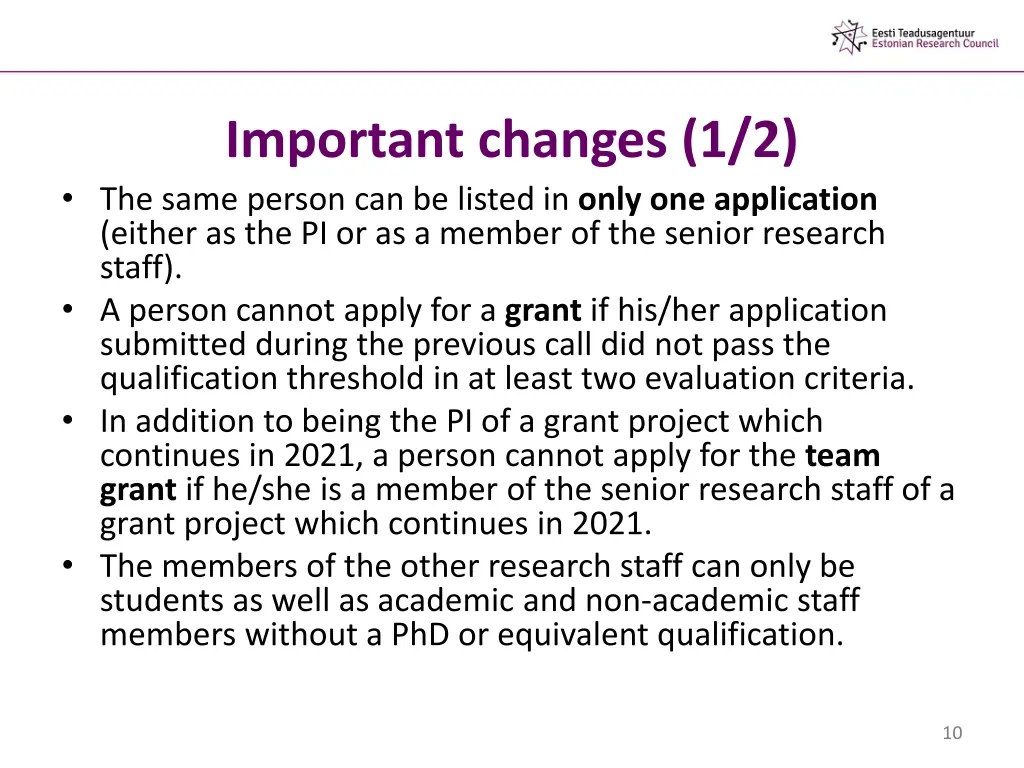important changes 1 2 the same person