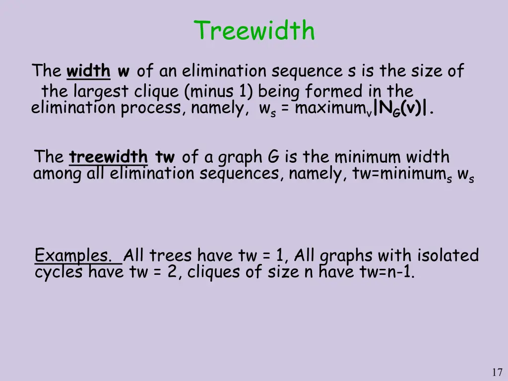 treewidth