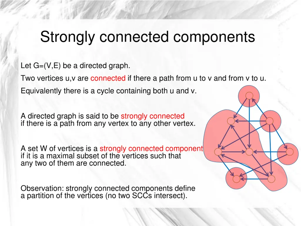 strongly connected components