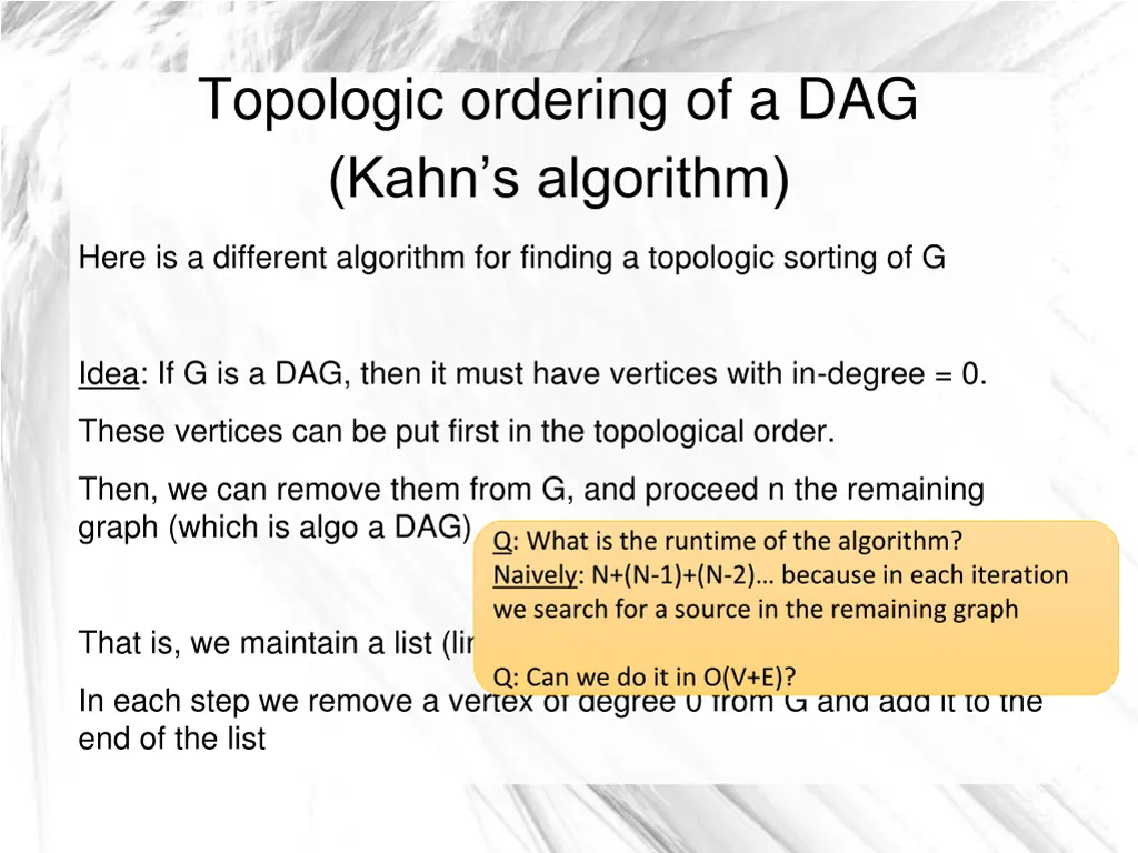 topologic ordering of a dag kahn s algorithm 1