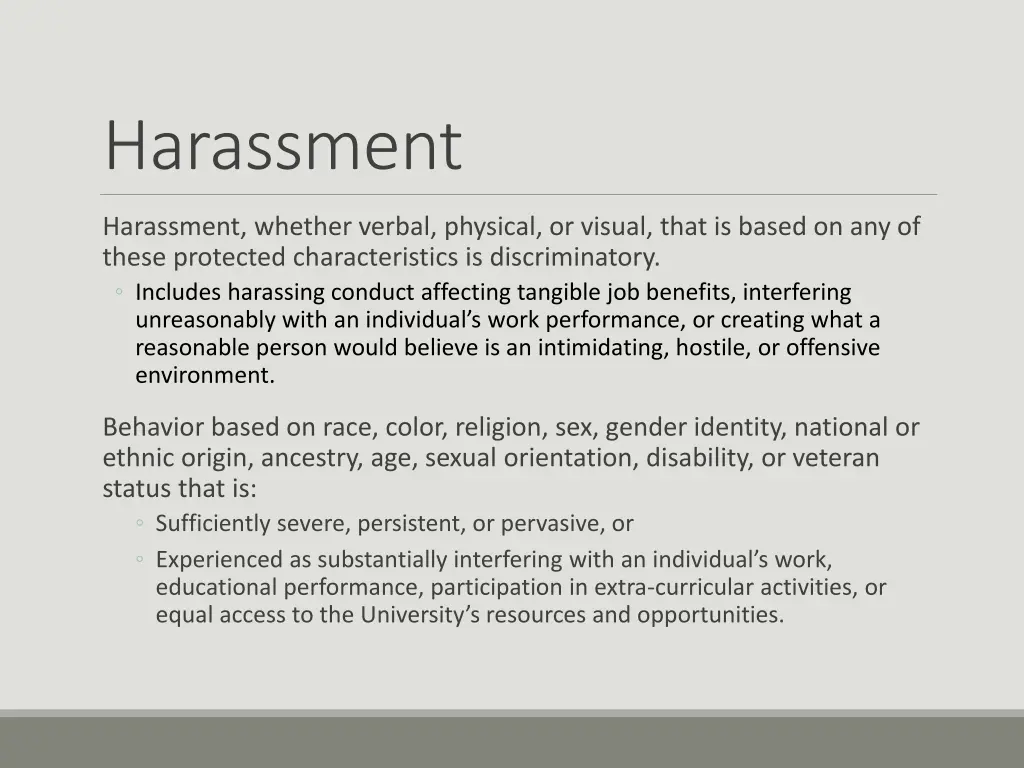 harassment 1