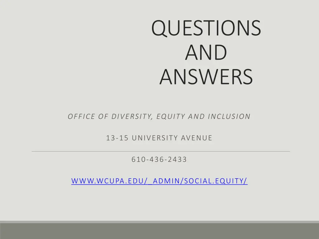 questions and answers