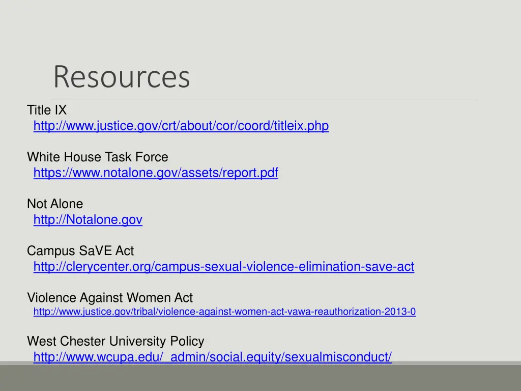 resources title ix http www justice gov crt about