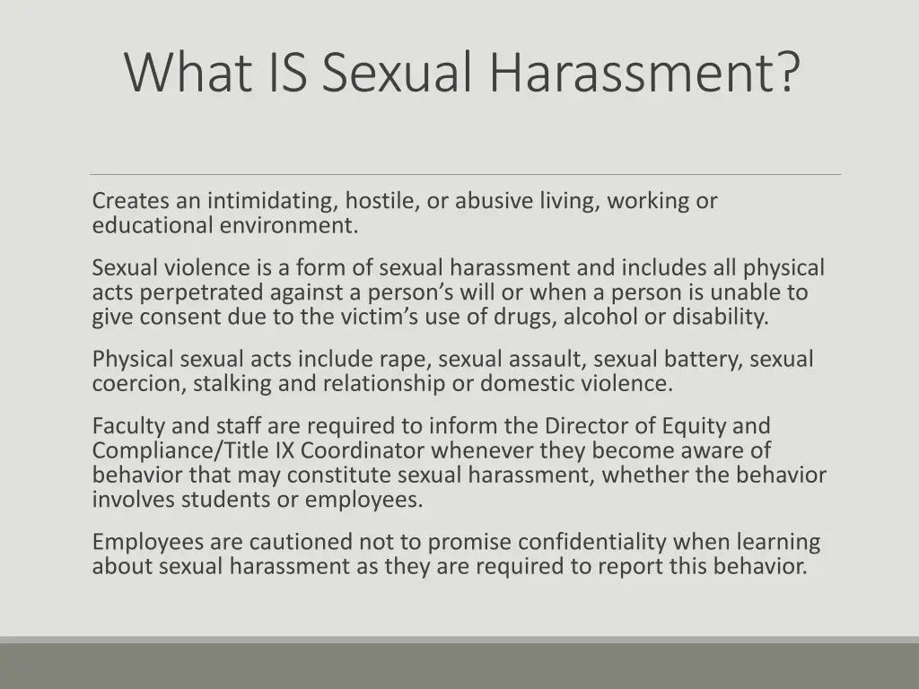 what is sexual harassment 2