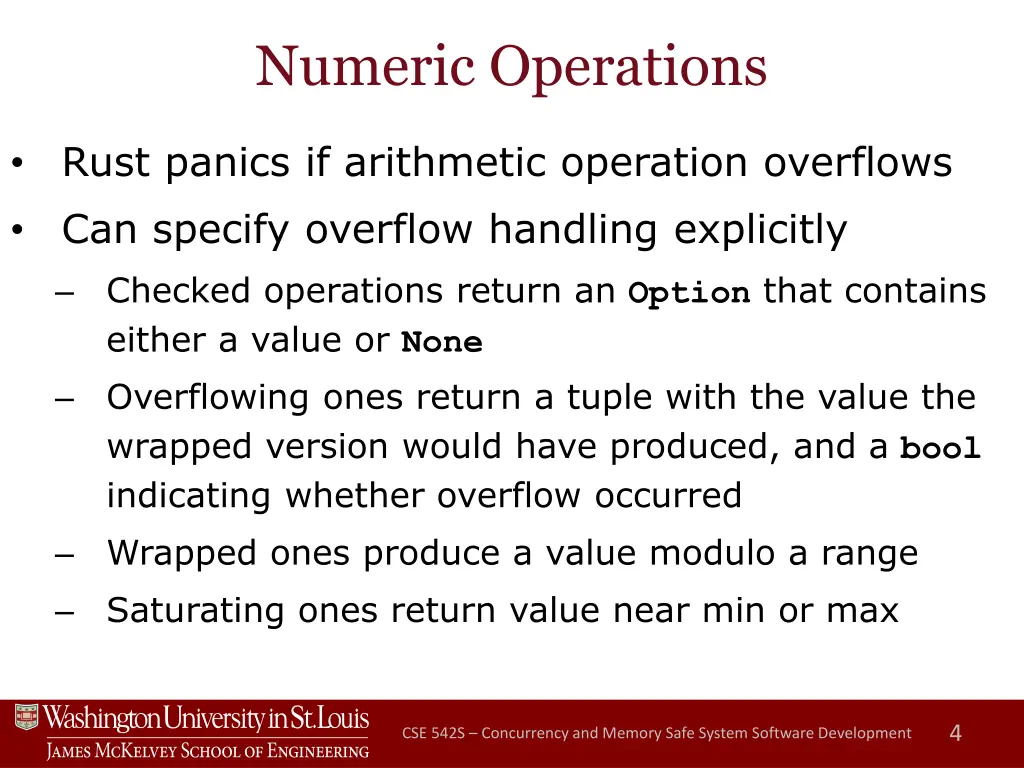 numeric operations
