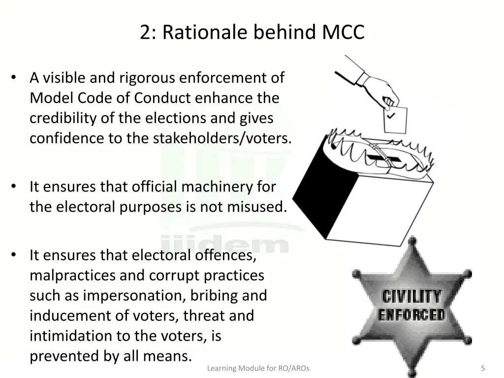 2 rationale behind mcc